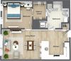 One Bedroom One Bath B
